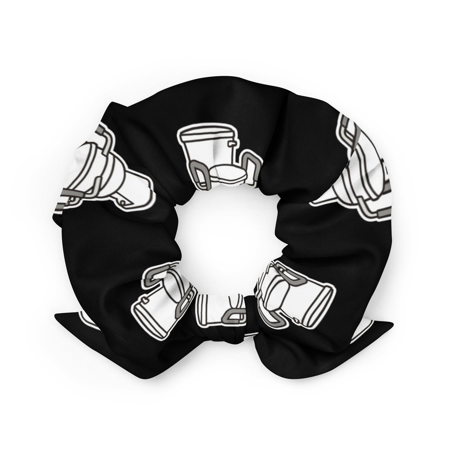 Raised Toilet Seat Black: Recycled Scrunchie