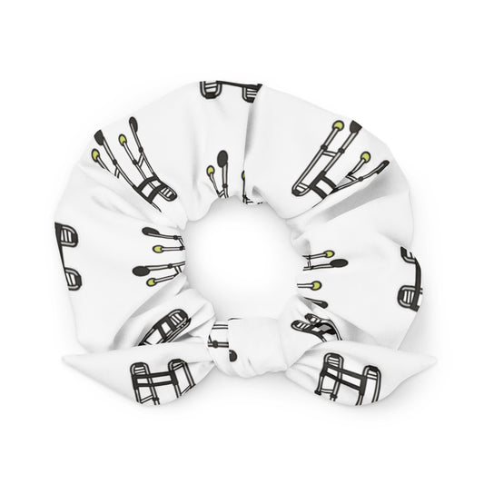 Front Wheel Walker White: Recycled Scrunchie