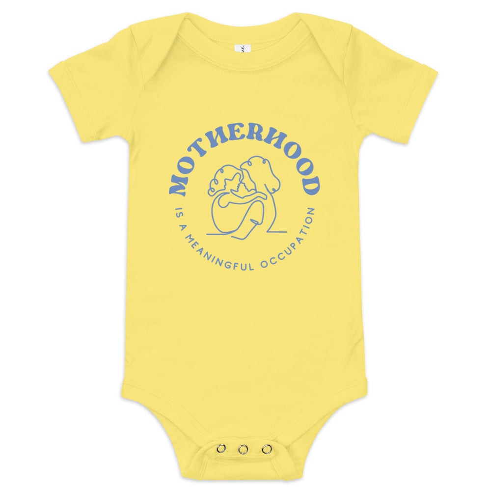 Motherhood is a Meaningful Occupation: Baby short sleeve one piece