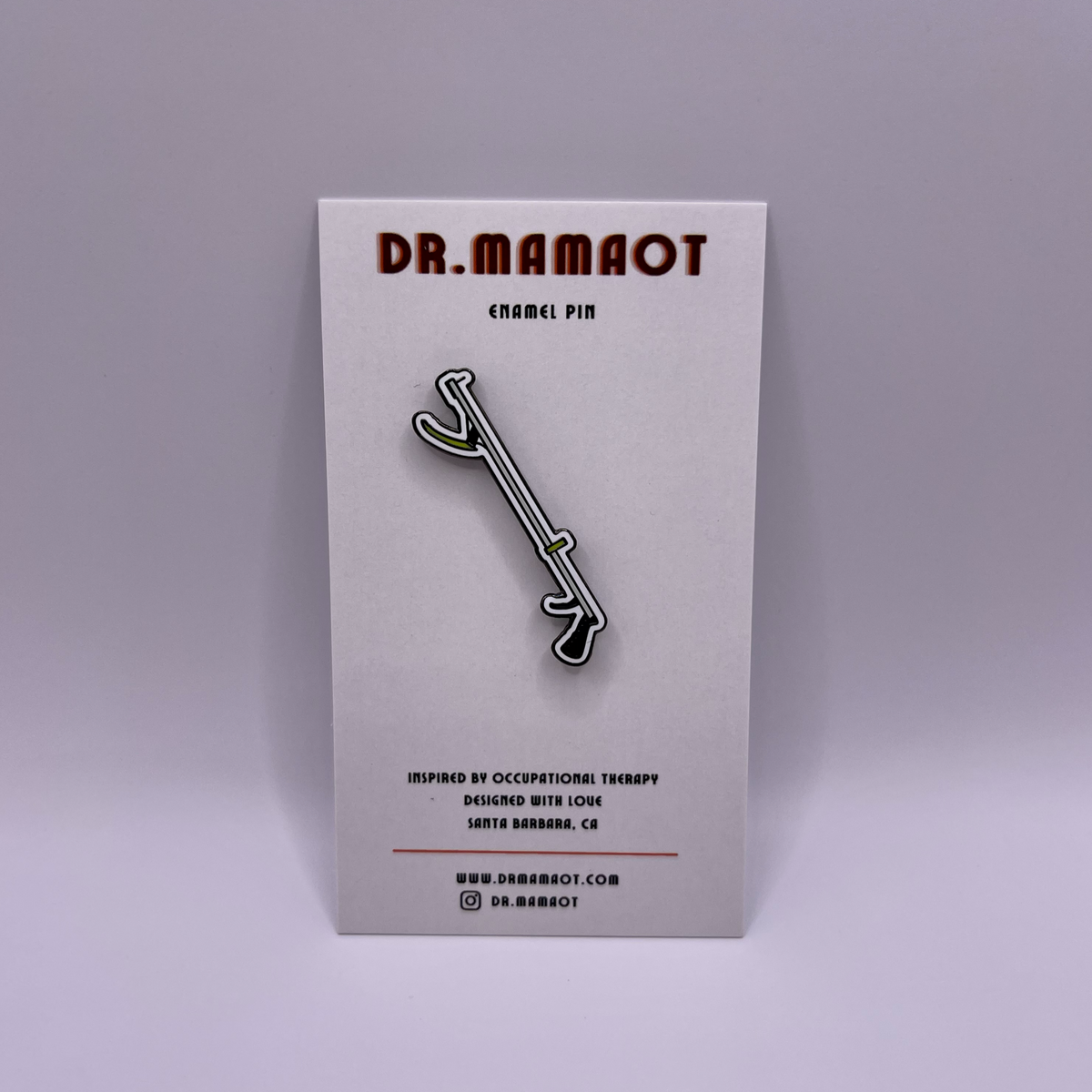 Searcher Pin Long-Handled Reacher Enamel Pin | Occupational Therapy Merchandise – Dr ...